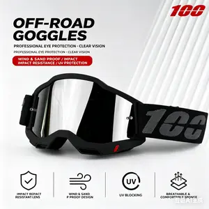 Windproof Dustproof Moto Goggles, Motocross Goggles, Dirt Bike Goggles, Unisex Motorcycle Sunglasses, MTB Atv Skiing Cycling Racing, Off-Road Sports Eye Protection