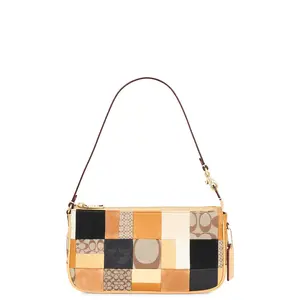 Coach Plaza Patchwork Shoulder Bag in Brown Patchwork