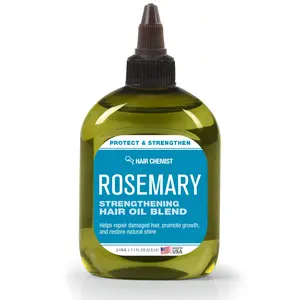 Hair Chemist Rosemary Strengthening Hair Oil Blend 7.1 oz For Dry, Damaged, Brittle Hair, Lightweight Shine + Frizz Control