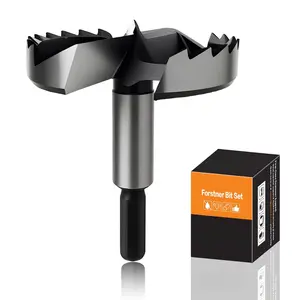 3" Forstner Drill Bits - Smooth Flat Bottom Drill Bits for Wood, Hard & Soft Wood Drilling, Hex Shank Fits Drills/Drill Presses.