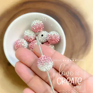 Rhinestone fancy bead for pen making 1pc