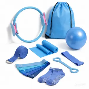 3-in-1 Pilates Ring Set with Mini Ball & Resistance Bands – Home Workout Fitness Ring for Women, Yoga & Pilates Exercise Equipment