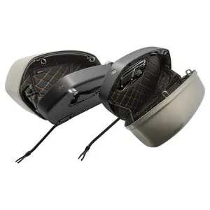 HOGWORKZ® Saddlebag Liners for Harley® Low Rider ST / Sport Glide '18-'24 | Orange Stitching