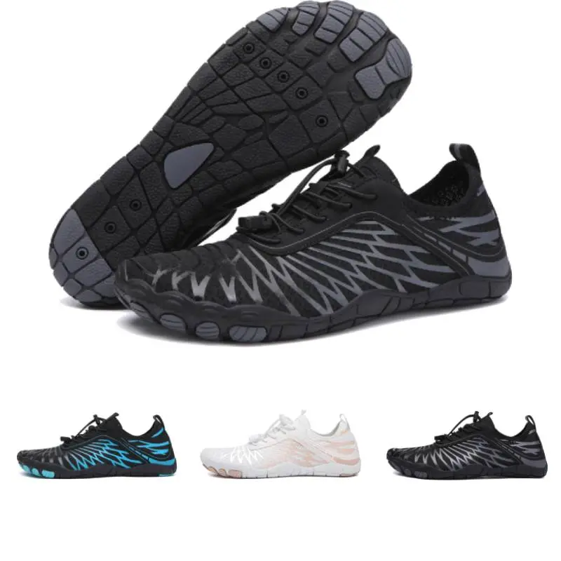 SANPON Unisex Athletic Walking Shoes - Slip-On All-Seasons Footwear with Wide Toe Box, Breathable Barefoot Design, Flexible Lightweight Rubber Sole for Hiking, Walkingshoes, Mesh Fabric
