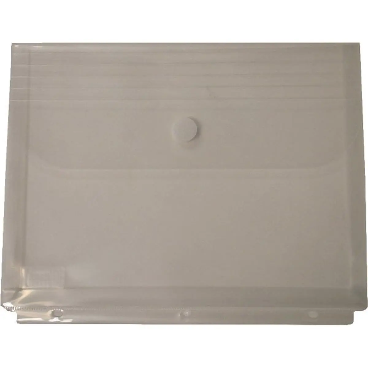 212 MAIN Filexec Poly Material Plastic File Folders - 3-Hole Punched, Cloth Tie Closure, Clear, Side-Load, Letter Size, 3-Ring Binder Compatible, 0.9 lbs, Pack of 12, Office Stationery Supplies, Fits In 3-Ring Binder
