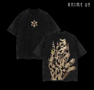 Retro Heavy Limited CURSE MARK SASUKE - Naruto Anime Double Printed Vintage Washed Tee , Gift For Anime Fan, Anime Lover , Sasuke Fan , Naruto Merch