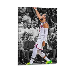 Jalen Brunson Canvas Poster Painter Living in Art Deco Strong Wall Design Painting Hallway Bedroom Living Room Decorated Poster Ornaments Photo