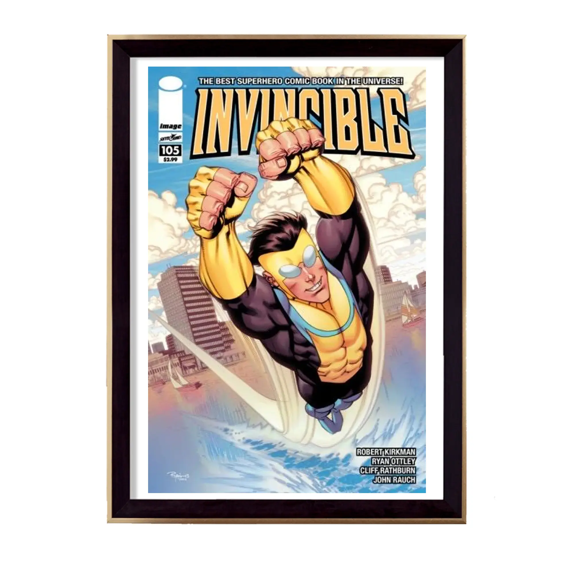 Invincible Art Poster, Mark Grayson Comic Book Art Print, Dynamic Comic Super Hero Art Rolled Home Decor, Gift For Fans