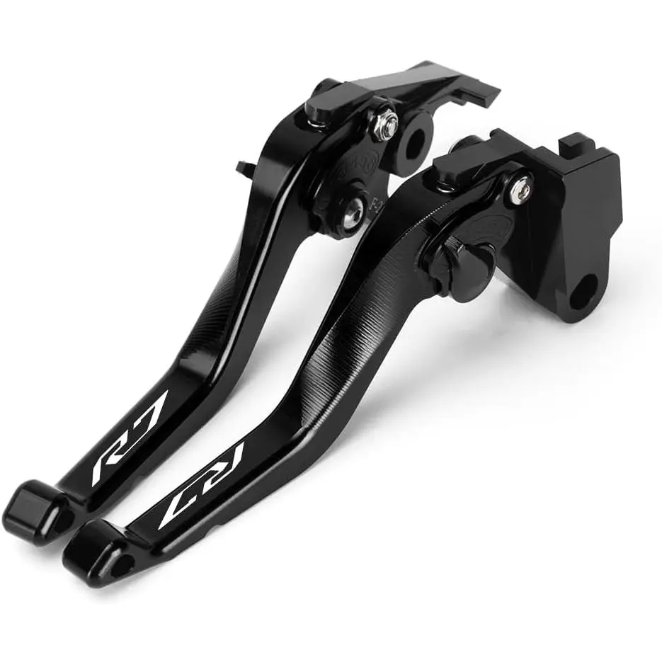 Motorcycle Short Brake Clutch Levers Compatible with Yamaha R7 YZFR7 YZF-R7 2026 2025 2024 2023 2022| Front Shorter Levers Handles YZF R7 Accessories (Black)