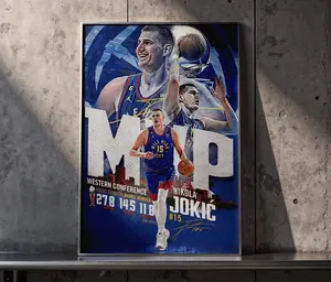 Nikola Jokić | Basketball MVP Poster Artwork “Mile High King — A Center Who Redefines The Game” — For Basketball Fans, For Drops That Hit With Supreme Power