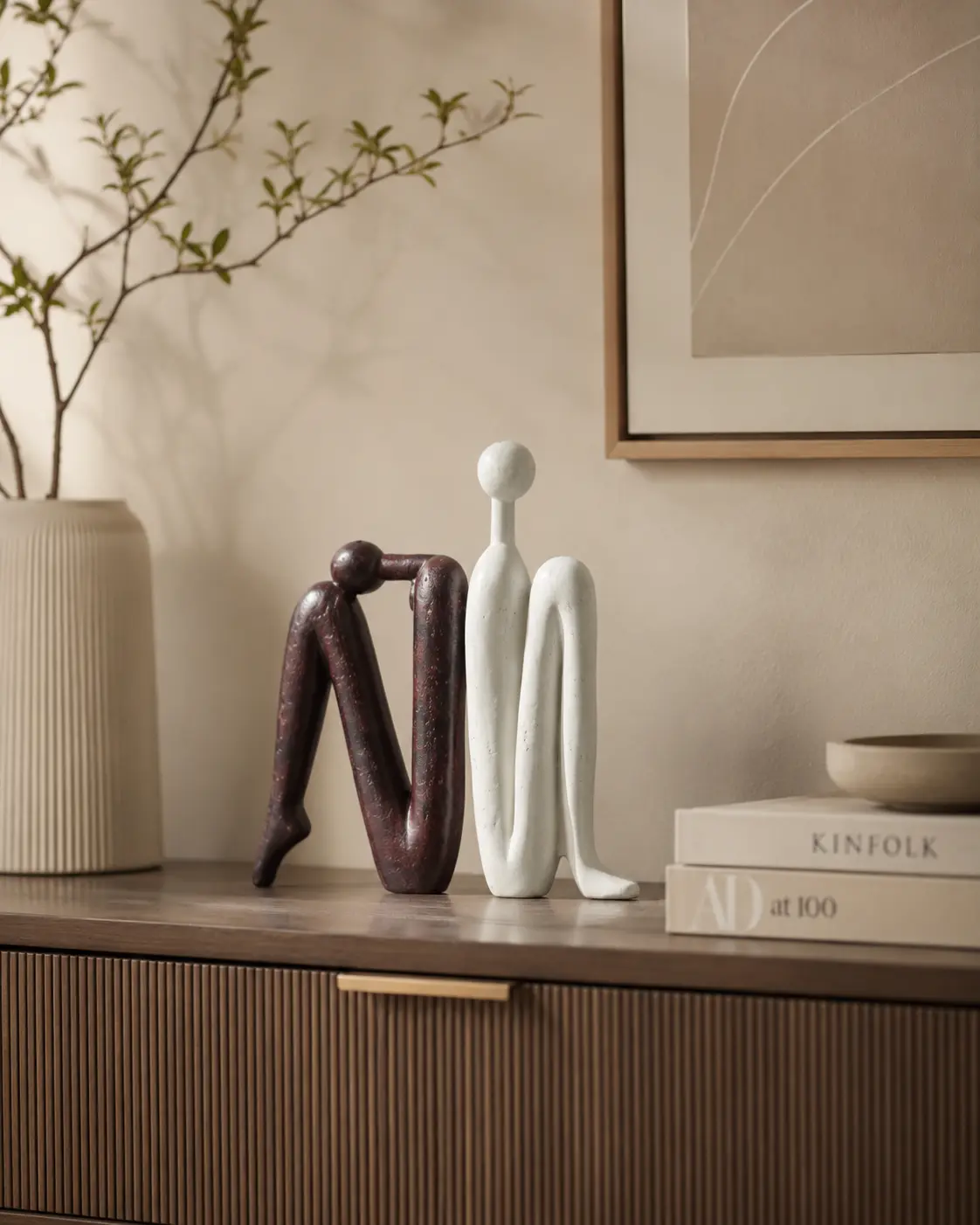Abstract Decorative Sculptures  Set of 2