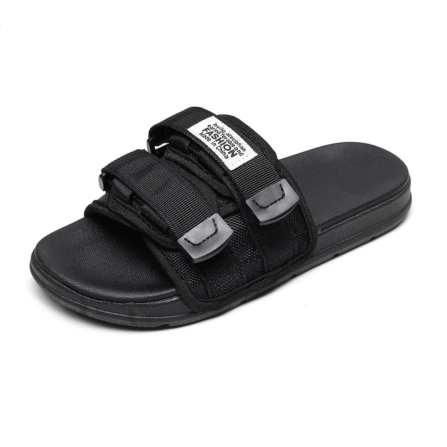Men's New Summer Thick-Sole Adjustable Platform Slides - Comfortable Men's Slippers, Stylish Shoe, Versatile Footwear