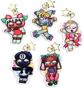 Dandy’s World Toons Acrylic Keychain, Cosmo Yatta Toodles Bassie Glisten, Roblox Dandys World Keychain, Cute, Durable, And Perfect For Bags, Keys, Or Gifts. Great For Daily Use Or As Thoughtful Little Gifts For Your Friends And Yourself.