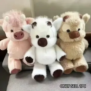 Scottish Highland Cow Plush Toy Decoration, Cute Stuffed Animal Doll, Stuffed Animal Gifts, Perfect Gift for Adults, Boys, Girls, Christmas, Birthday