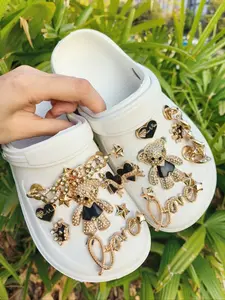 Cute Bear & Star Design Shoe Charm, Fashionable Shoes Decorations for Clogs, Shoes DIY Accessories for Women & Girls, Footwear, Shoe Embellishments, Shoe Ornaments