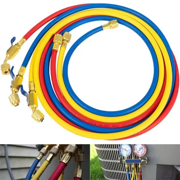 29986 Plus II 1/4" Hose with Compact Ball Valve End Refrigerant Charging Hose