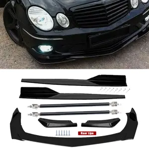 Front Rear Bumper Lip Spoiler Splitter Body Kit Side Skirt For Mercedes-Benz W