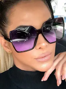 Unisex Vintage Tinted Lens Sunglasses, Trendy Casual High Quality Sunglasses for Everyday Use, Fashion Accessories for Outdoor Activities
