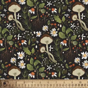 WOODLAND MUSHROOMS - David Textiles - Buy More Save More