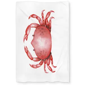 360 stand Microfiber Cloth Twin Extra Long Printed Crab Face Duvet Cover - Machine Washable, Coastal Vibe, Home Decor Essential Bedding for Coastal Spaces, Seaside Charm, Decorative Duvet Cover, Crab Design
