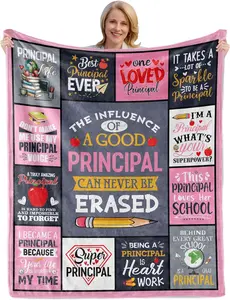 Principal Gifts for Women, Principal Appreciation Gifts, Best Gifts for Principal Day, Gifts for School Principal, Principal Gifts for Christmas, Principal Blanket Gifts 60"X50"