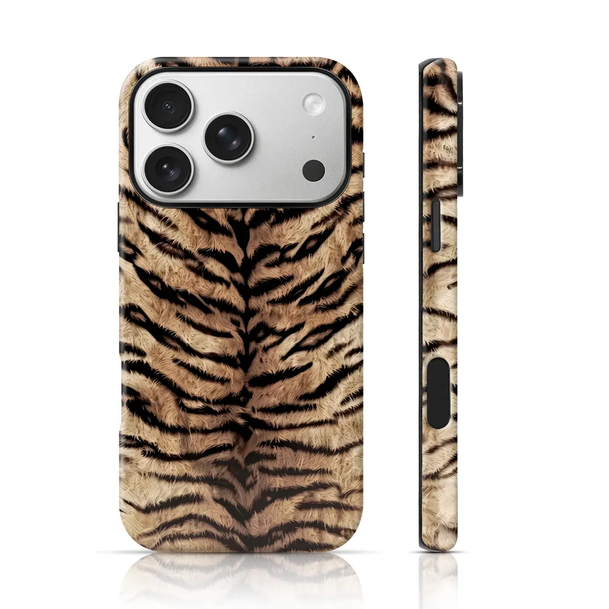 Wild Tiger Design Phone Case 360 Protection for iPhone 17 Pro Max/16 Pro Max /15Pro Max 15/14/13/12 & Samsung S26 /S25Ultra Trendy ins Style, Smartphone, Handheld, 360° Guard, Full Cover, Protective, Tpu