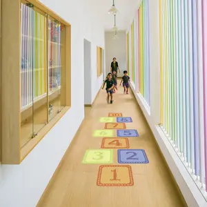 Educational Hopscotch Game Stickers, Complete 1 to 10 Number Set, Non-Slip & Waterproof, Encourages Active Learning & Play, 10 Pieces