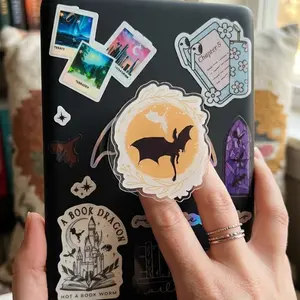 Golden Dragons Flying Out of a Book Phone Grip, Fantasy Bookish Kindle & Phone Holder, Magical Reading Gift for Readers