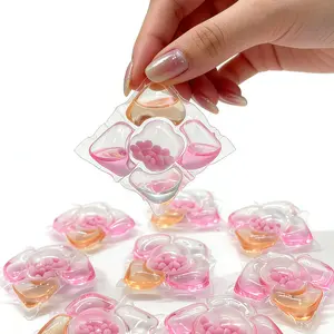 Five-In-One Sakura Scented Laundry Balls, Laundry Pods, Detergent Ball, Fabric Softener Beads, 180g/300g Bag, Quick Stain Removal, Long-Lasting Fragrance