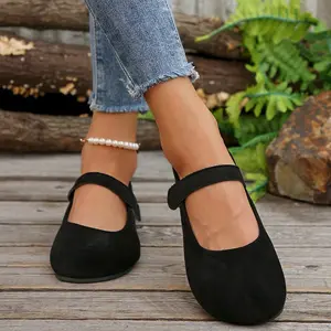 Women Ballet Flats Slip On Shoes with Low Wedge Elegant and Comfortable Round Toe for Business Office Casual Outfit Year Round
