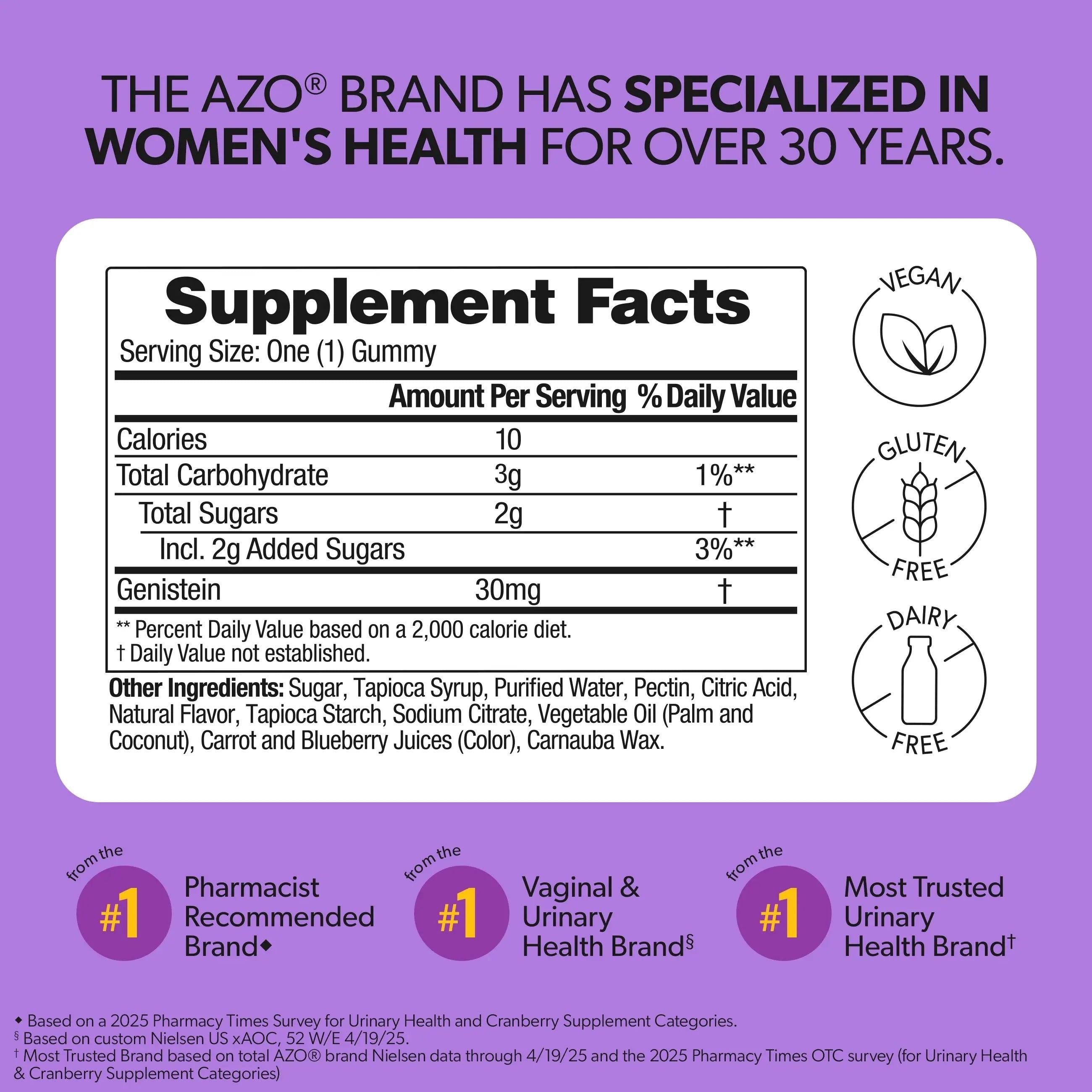 AZO Menopause Relief Daytime Gummies - Mixed Berry Daily Wellness Gummies for Women’s Everyday Routine Support AZO Menopause Relief Daytime Gummies - Mixed Berry Daily Wellness Gummies for Women’s Everyday Routine Support