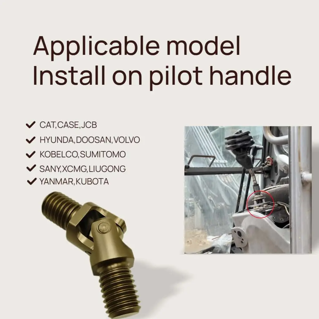 Universal Excavator Car Cardan Joint, Compatible with Various Brands Including Komatsu, Hitachi, Sany, Yanmar, Kubota