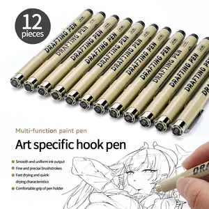 Professional Art Supplies Set, Water-Based Ink Pens, Sketching & Drawing Tools, Ideal for Artists, Durable Design, Perfect Gift Choice