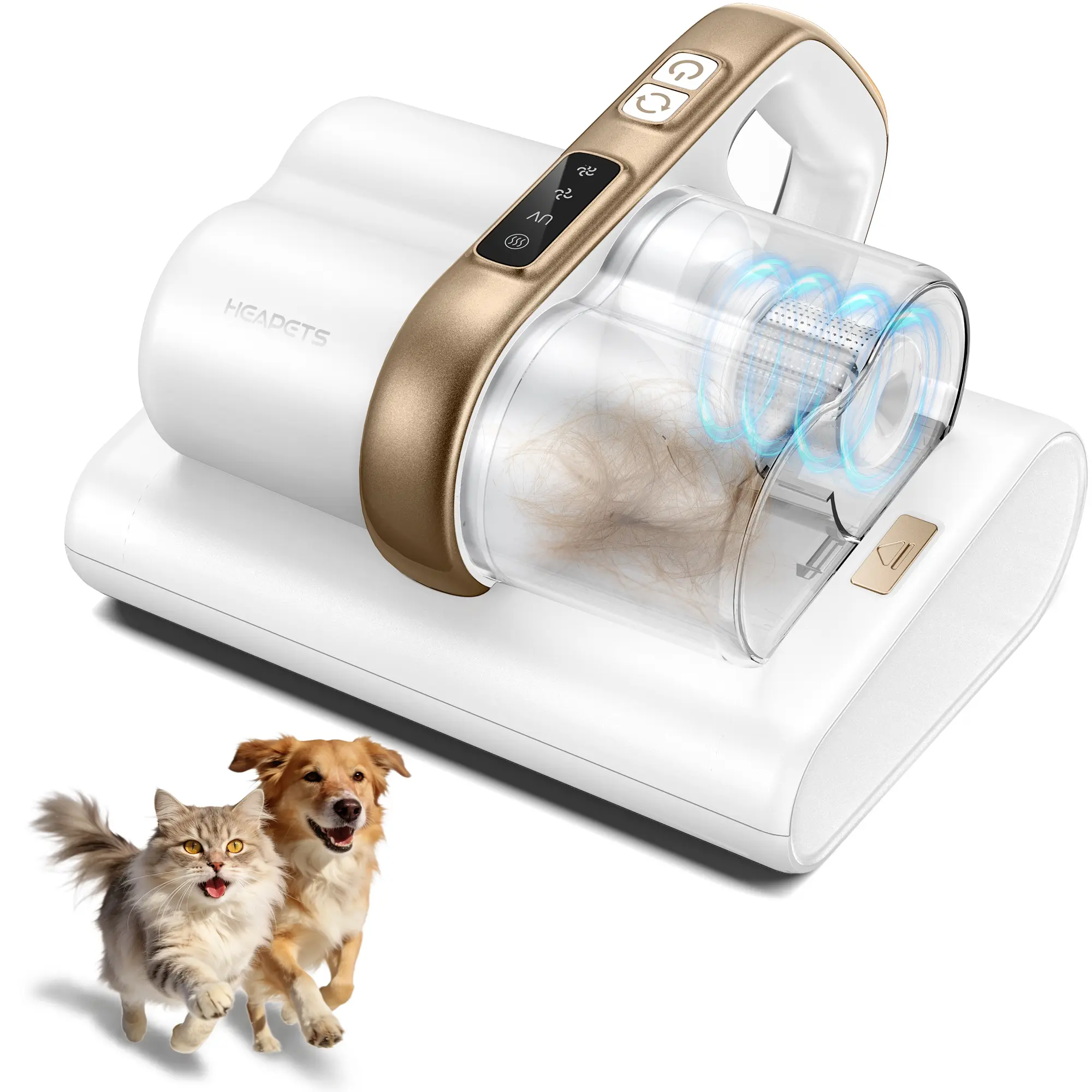 【2026 New Arrivals】Heapets P366 Mattress Vacuum Cleaner, House Cleaning Gadgets Dust Suction Machine with 16Kpa Suction, 275nm UV-C Clean, 149℉ Heat, Ultrasonic, Dual High-Speed Roller Brushes, H13 HEPA Filter, 650ml Large Dual Dust Cup for Pet Hair, Bed