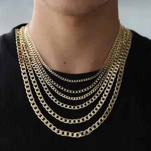 Cuban Necklace 14k Gold Plated Chain
