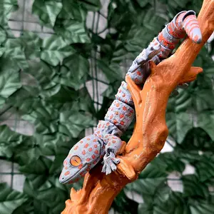 Collectible Realistic Tokay Gecko Desk Pet Reptile