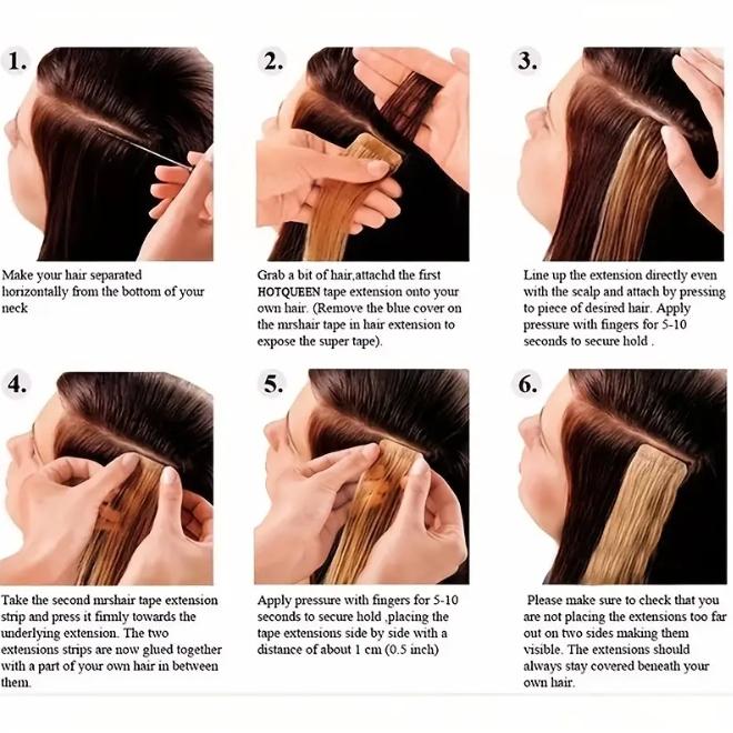 20PCS 30g Double-Sided Seamless Tape-In Real Human Hair Extensions, Natural Black #1B Straight 12-28 Inches, Premium Reusable Long-Lasting Hair, Easy Application & Gentle On Hair