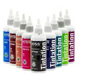 Kiss Tintation Semi-Permanent Color Aloe Vera Hair Dye 5 oz 54 Vibrant Mixable Colors Argan Oil Haircare for Bold Hair with Natural Ingredients
