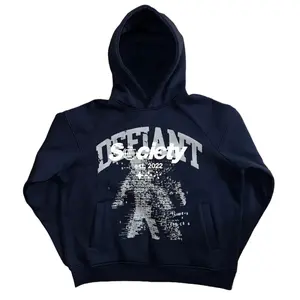 "Defiant Society" Hoodie Navy Blue