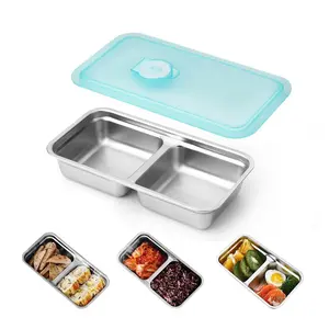 Large Capacity Snack Box with Lid, 1 Count Multi-grid Food Storage Box, Food Preservation Container for Fruit & Vegetable, Lunch Preparation Box, Meal Prep Containers, Tableware