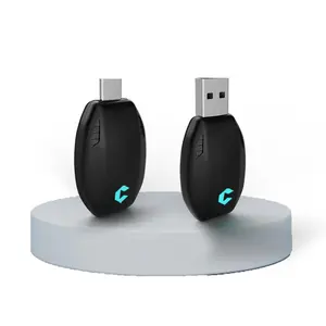 Mini Box Car Adapter, 1 Count USB Type-C Plug & Play Car Adapter, Bluetooth-compatible WiFi Smart Dongle Auto Connect for Toyota Audi Honda MAZDA, Wireless Car Converter Adapter, for Travel Adapter