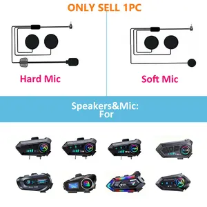 Motorcycle Helmet Headset Accessories, Racing, Microphone and Speaker, Wireless Audio Cable Adapter, Plug & Play USB-C Headset Converter for Y10/Y12/X10/YP10/P10/D3X Helmets, Phone Call/Speech Control, for Smartphones/Tablets/Laptops, Cable Only