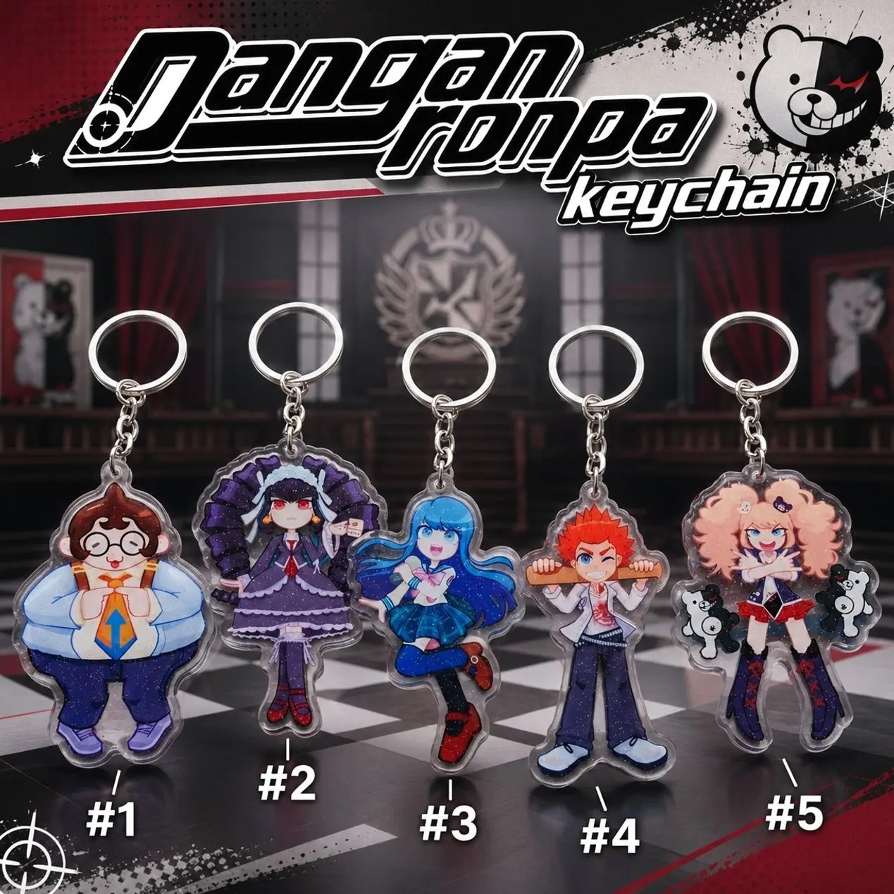 DGRP Goodbye Despair Glitter Keychains