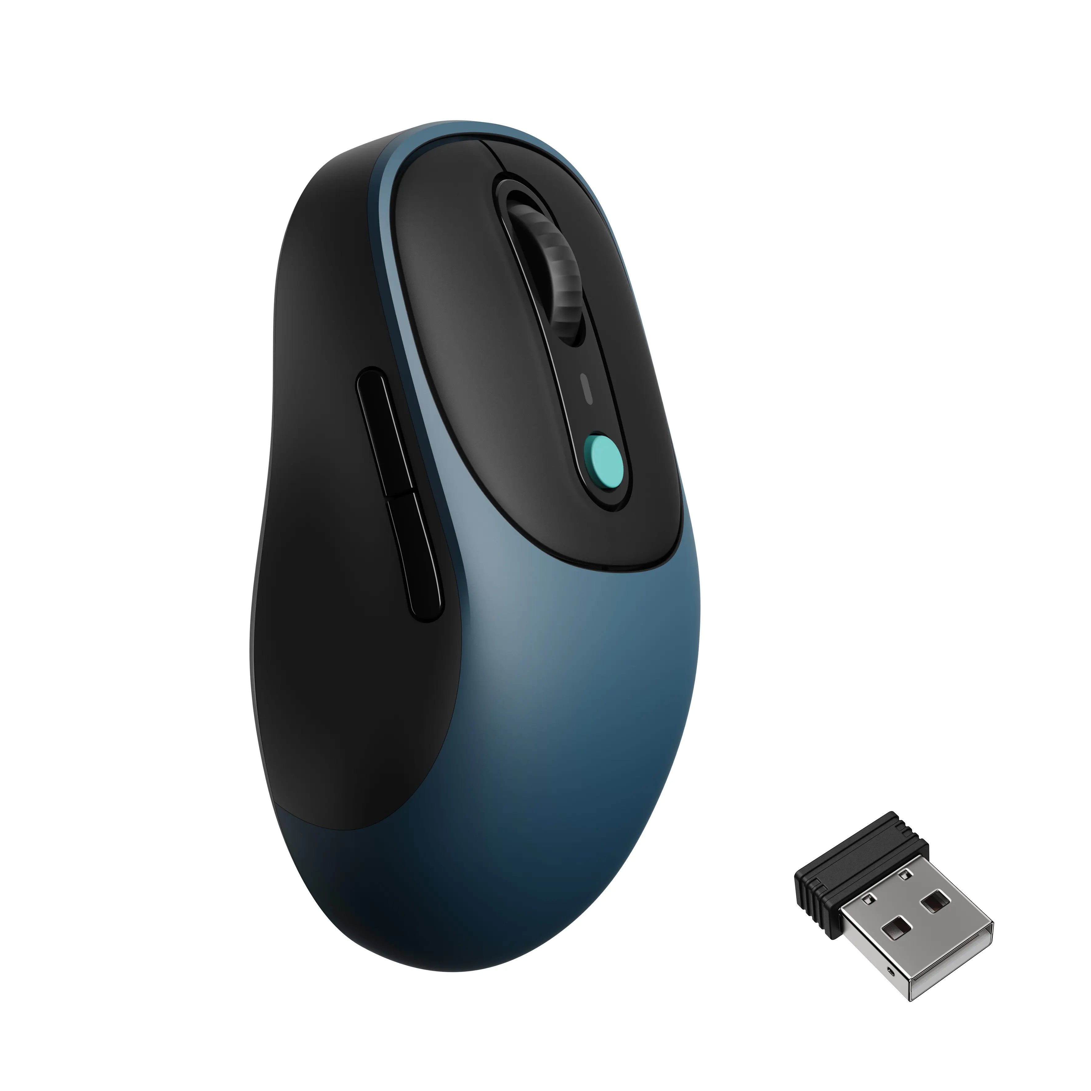 Keychron BM24 Silent Wireless Mouse, Quiet Click Best Value Mouse with 3-Mode Bluetooth 5.2/2.4GHz/USB-C, 1000Hz Polling, PAW3212 Sensor, Ergonomic 81g Lightweight Design, 120H Battery, DPI Button for Office & Laptop