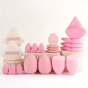 Pink 20&35 Pcs Makeup Brush Set with High Quality Makeup Bag, 18 High Quality Makeup Brushes, 6 Puffs, 4 Finger Beauty Eggs, 4 Blending Sponges - Professional Complete Foundation Blush Eyeshadow Makeup Set, Makeup Tools, Makeup Supplies for Makeup Artist