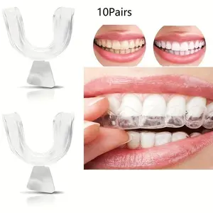 10 Pairs Clear Mouth Guard for Grinding Teeth, Reusable Sleep Guard, Sports & Outdoor Accessory, Gym Gear, Boyfriend Gift
