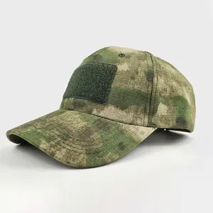 Tactical Camo Baseball Cap for Men & Women, Adjustable Military Dad Hat with Velcro Patch for Outdoor, Hiking, Hunting