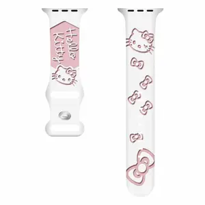 Sanrio Hello Kitty Silicone Strap - Cute, Comfy & Stylish Design for Phone & Cellphone Use Pink Charm