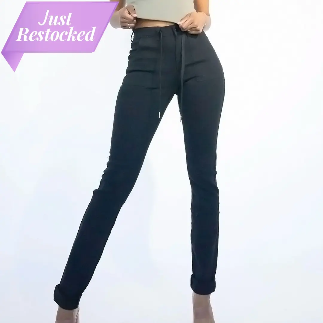 Tall Denim Joggers | Black