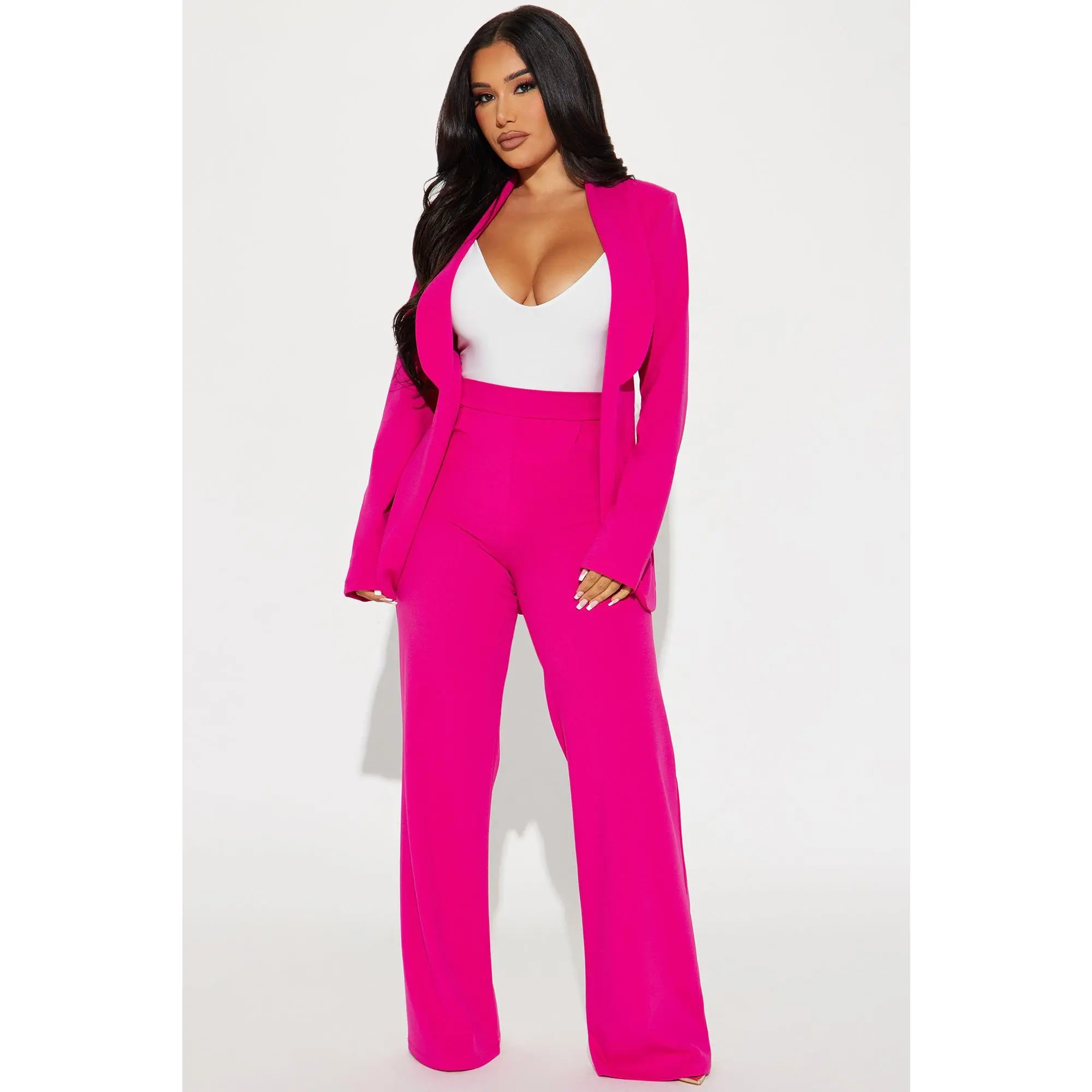 CEO Vibes Blazer Set - Pink CEO Vibes Blazer Set - Pink